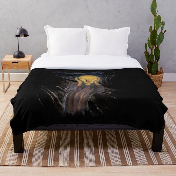 Item preview, The Scream by Edvard Munch, an iconic expressionist painting, depicts a figure with a haunting, open-mouthed expression against a swirling fear designed and sold by mirrorimages.