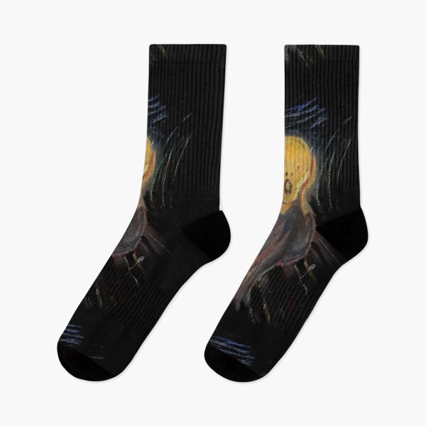 Item preview, The Scream by Edvard Munch, an iconic expressionist painting, depicts a figure with a haunting, open-mouthed expression against a swirling fear designed and sold by mirrorimages.