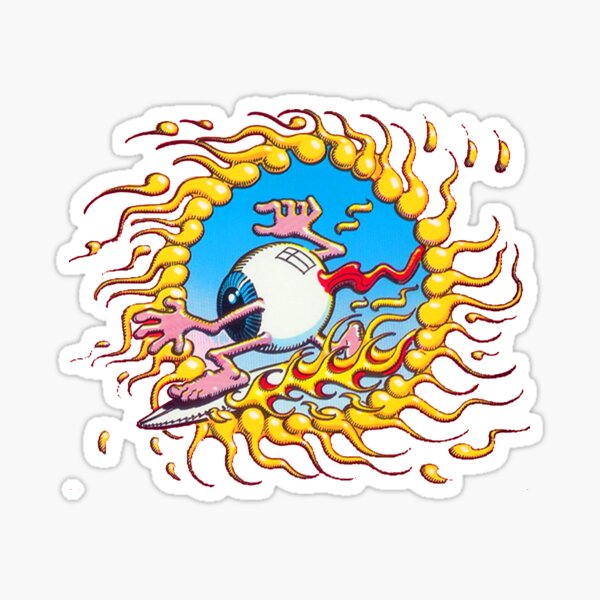 flying eyeball Sticker