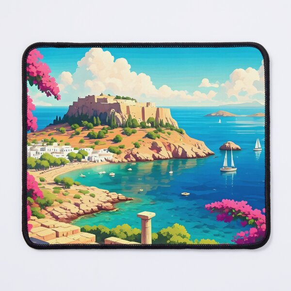 Item preview, Acropolis of Lindos: Aegean Vista of Ancient Ruins designed and sold by LSVart.