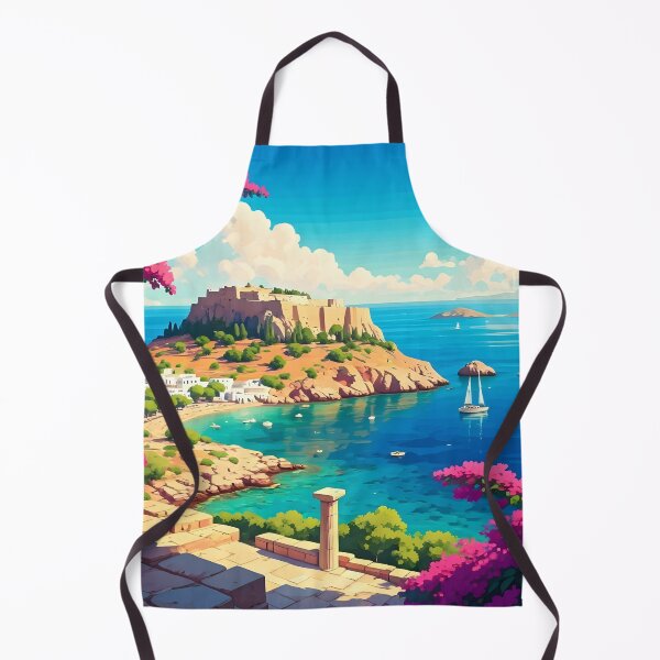 Item preview, Acropolis of Lindos: Aegean Vista of Ancient Ruins designed and sold by LSVart.