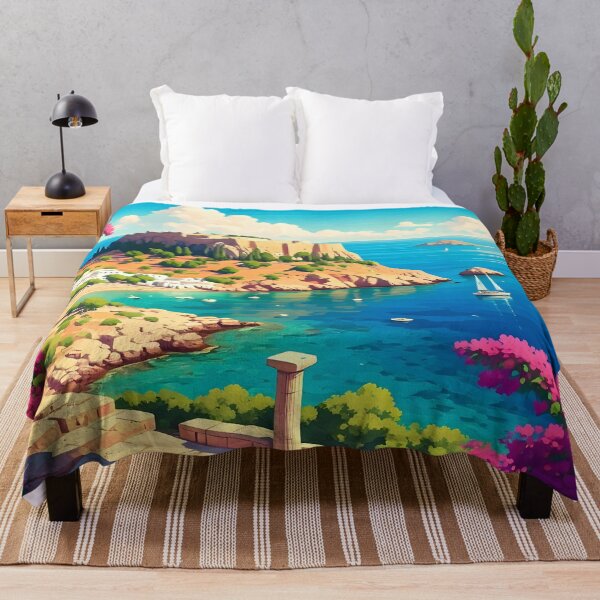 Item preview, Acropolis of Lindos: Aegean Vista of Ancient Ruins designed and sold by LSVart.