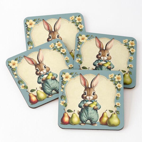 Item preview, Easter Rabbit and Pears | Gift for Easter Season designed and sold by UnhingedBird.