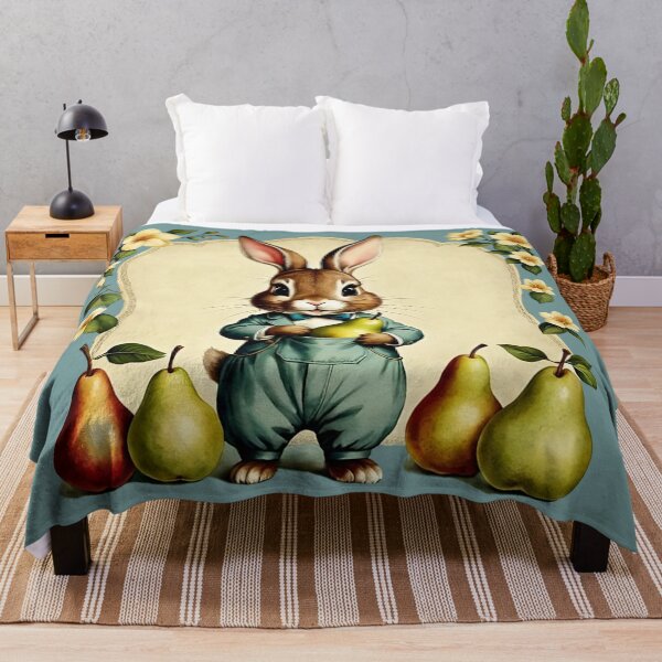 Item preview, Easter Rabbit and Pears | Gift for Easter Season designed and sold by UnhingedBird.