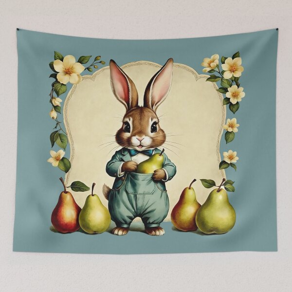 Item preview, Easter Rabbit and Pears | Gift for Easter Season designed and sold by UnhingedBird.