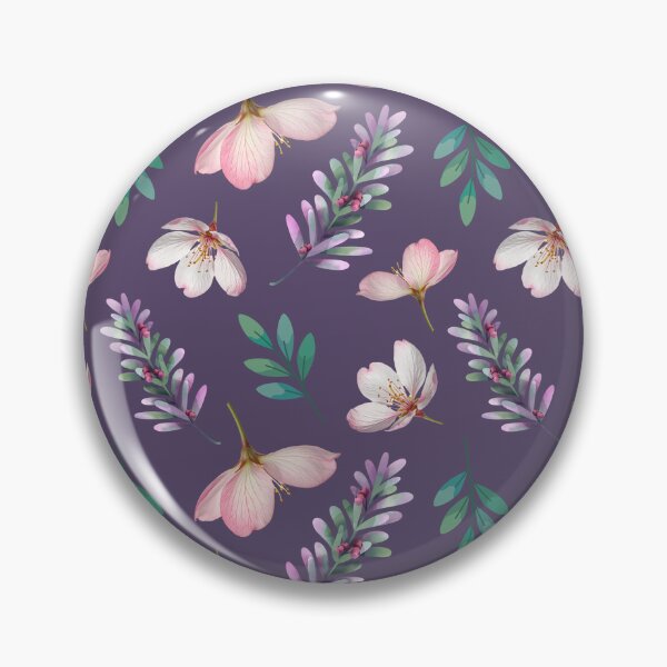 Item preview, Hermoso patrón floral en color morado. designed and sold by Topmel.