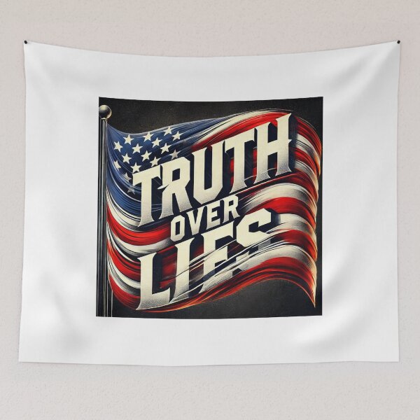 Item preview, Truth over Lies Flag  designed and sold by Pop Culture Opinions Shop.