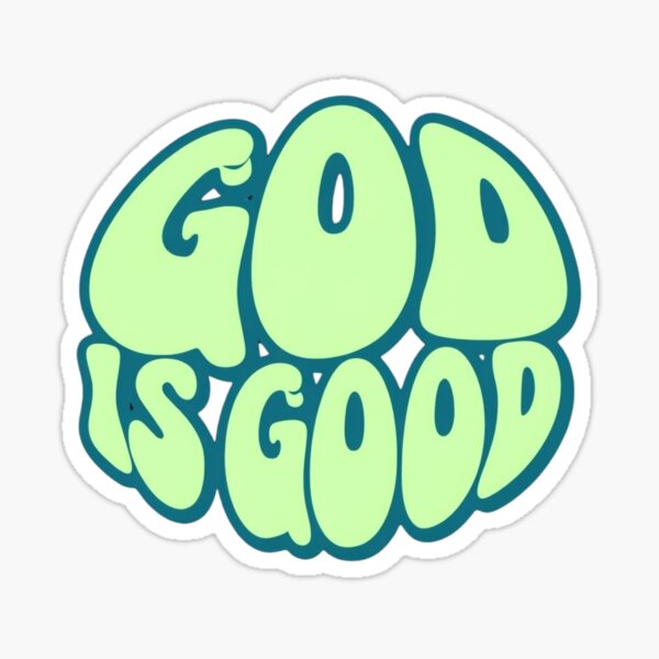 Item preview, God Is Good Retro Bubble Letter Design designed and sold by drip.design.co.