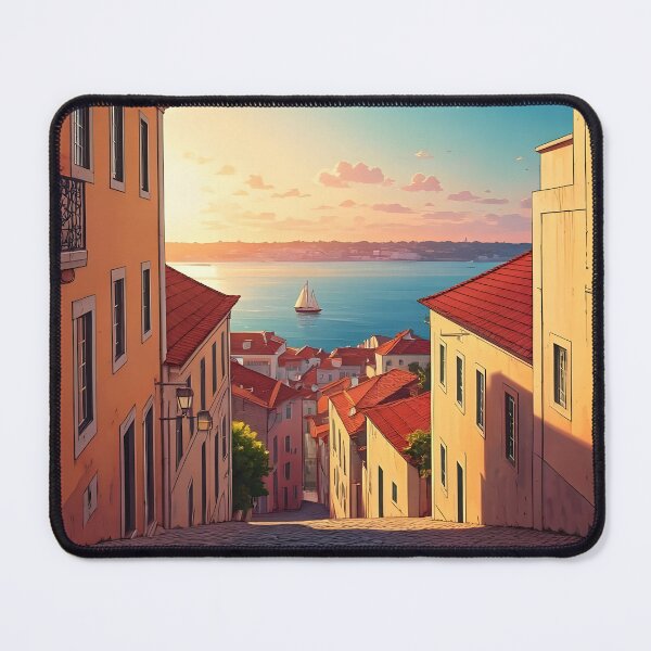 Item preview, Alfama District at Sunset: Lisbon’s Tiled Charm designed and sold by LSVart.