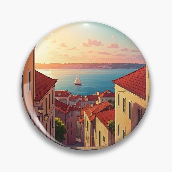 Item preview, Alfama District at Sunset: Lisbon’s Tiled Charm designed and sold by LSVart.