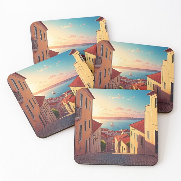 Item preview, Alfama District at Sunset: Lisbon’s Tiled Charm designed and sold by LSVart.