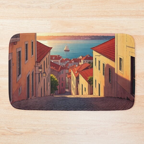 Item preview, Alfama District at Sunset: Lisbon’s Tiled Charm designed and sold by LSVart.