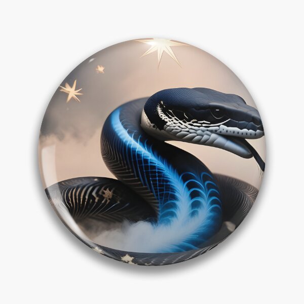 Item preview, black and blue snake designed and sold by stemoir.