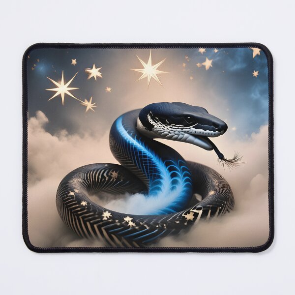 Item preview, black and blue snake designed and sold by stemoir.