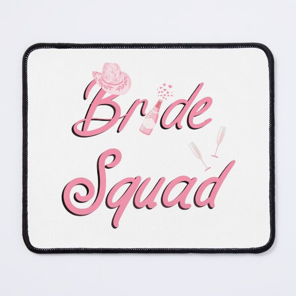 Item preview, Pink Cowboy Hat Champagne Bride Squad designed and sold by daphsam.