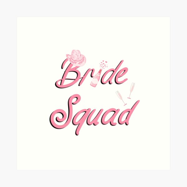 Item preview, Pink Cowboy Hat Champagne Bride Squad designed and sold by daphsam.