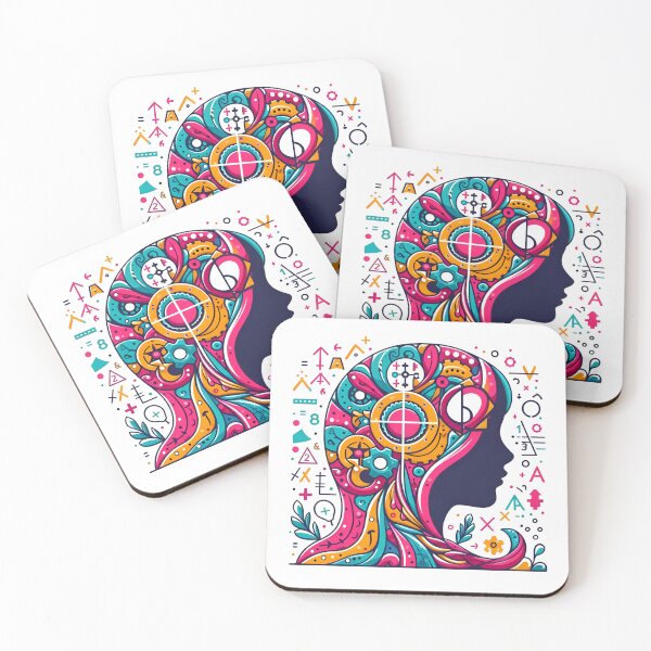 Item preview, Playful Girl Math T-Shirt - Vibrant Mathematical Design with Colorful Elements designed and sold by BeastArc.