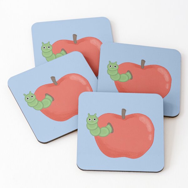 Item preview, Worm in Apple designed and sold by catchicadesign.