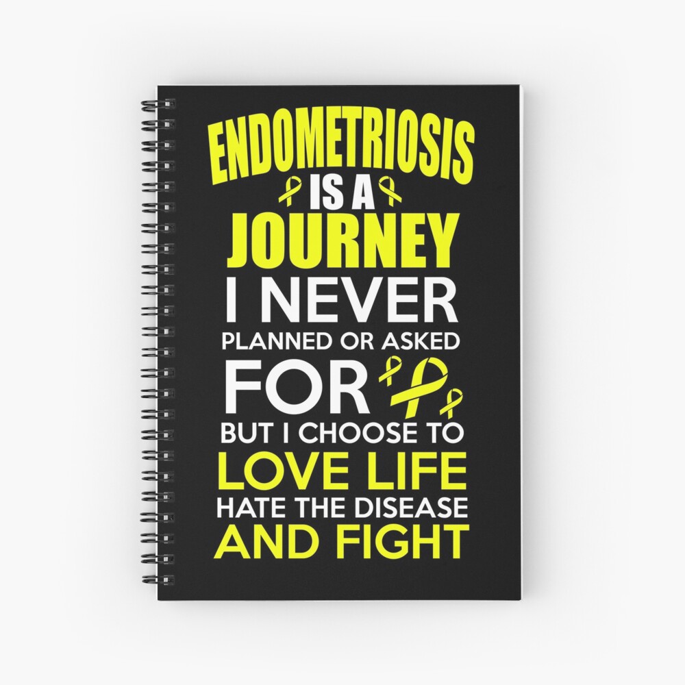 Impression Artistique L Endometriose Est Un Voyage Jamais Planifie Ou Demande Mais J Ai Choisi D Aimer La Vie Hair La Maladie Et Le Combat Citation De Sensibilisation Par Awarenessmerch Redbubble