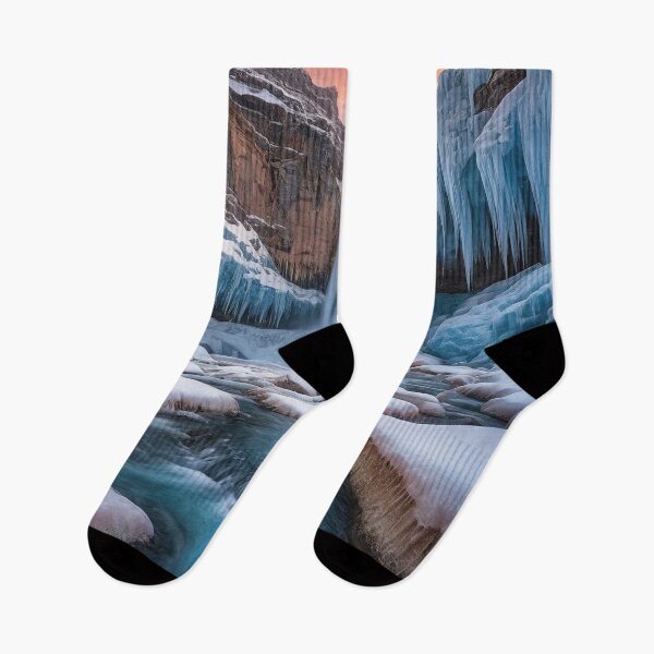 Item preview, Frozen Waterfall at Sunrise: Crystal Ice Aesthetic designed and sold by RK - Shop.