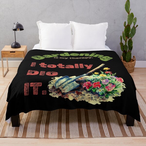 Item preview, Gardening Is My Therapy – I Totally Dig It, Funny Plant Lover Design designed and sold by Ela-graphicwiz.