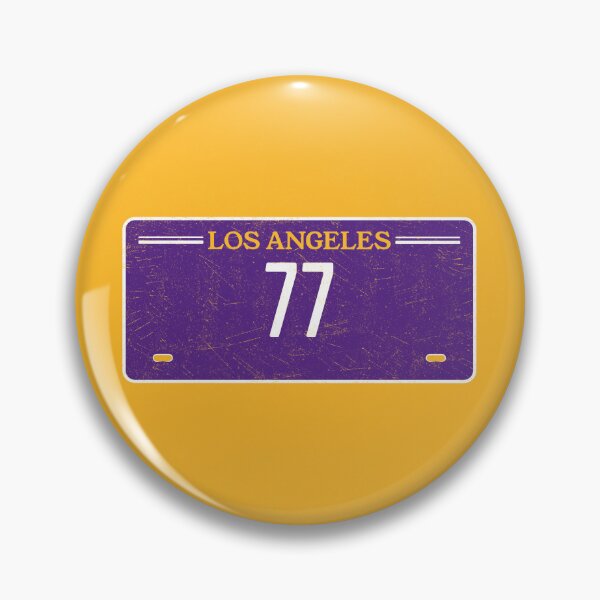 Item preview, Los Angeles Luka doncic License Plate Frame #77 Basketball Shirt Basketball Sticker Purple and Gold designed and sold by LAKERSIN5.