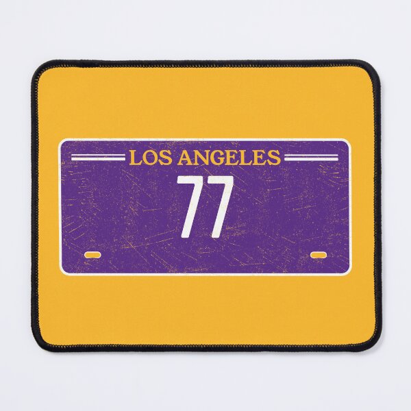 Item preview, Los Angeles Luka doncic License Plate Frame #77 Basketball Shirt Basketball Sticker Purple and Gold designed and sold by LAKERSIN5.