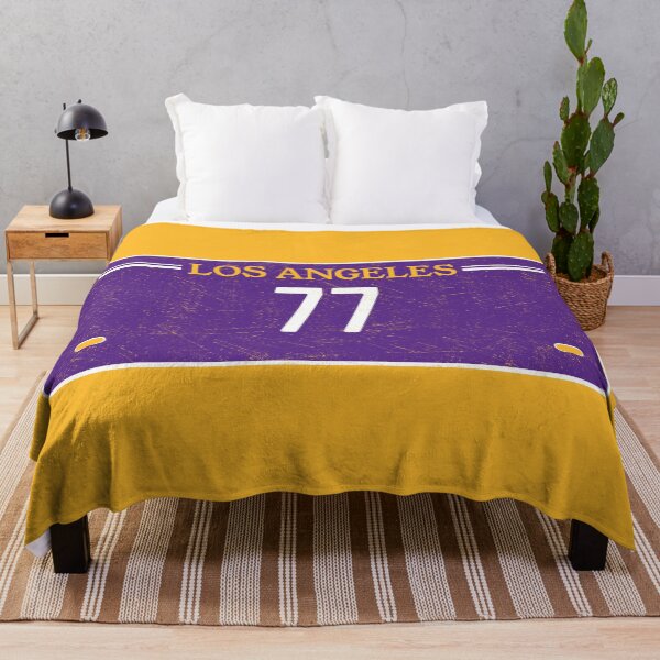 Item preview, Los Angeles Luka doncic License Plate Frame #77 Basketball Shirt Basketball Sticker Purple and Gold designed and sold by LAKERSIN5.
