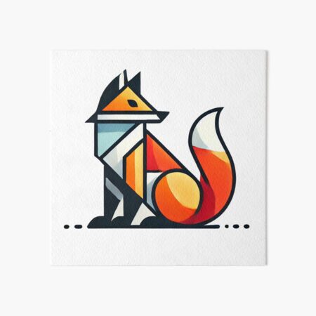 Item preview, Cool Geometric Fox designed and sold by pUNKnown.