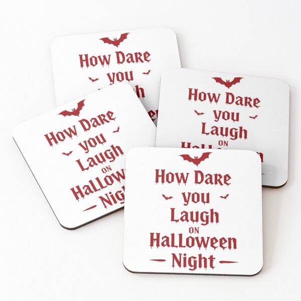 Item preview, How Dare You Laugh on Halloween Night | Spooky and Playful designed and sold by Tw1nsAIArt.