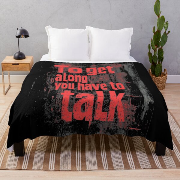 Item preview, Grunge typography talk to get along designed and sold by JanChryzostom.