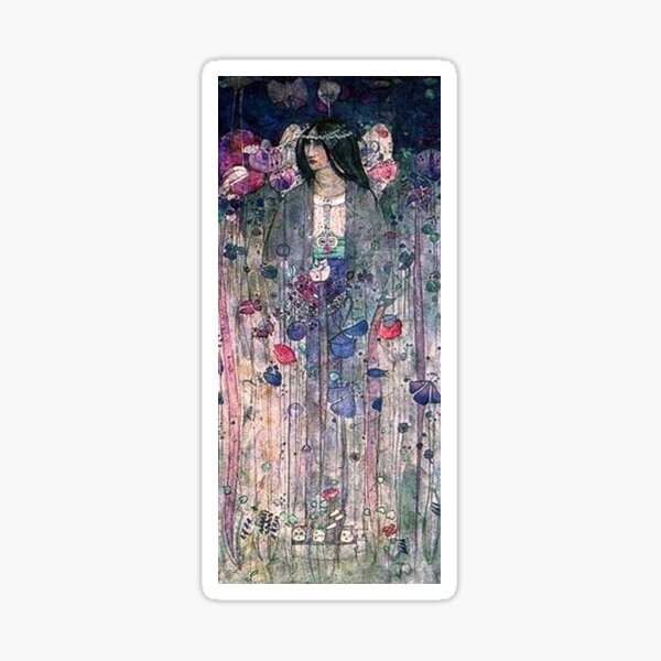 Charles Rennie Mackintosh, In Fairyland. 1897. Sticker