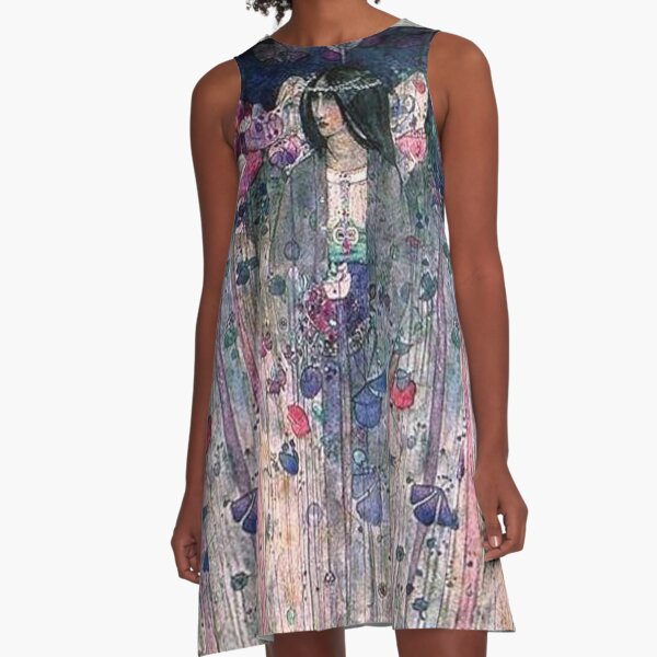Charles Rennie Mackintosh, In Fairyland. 1897. A-Line Dress