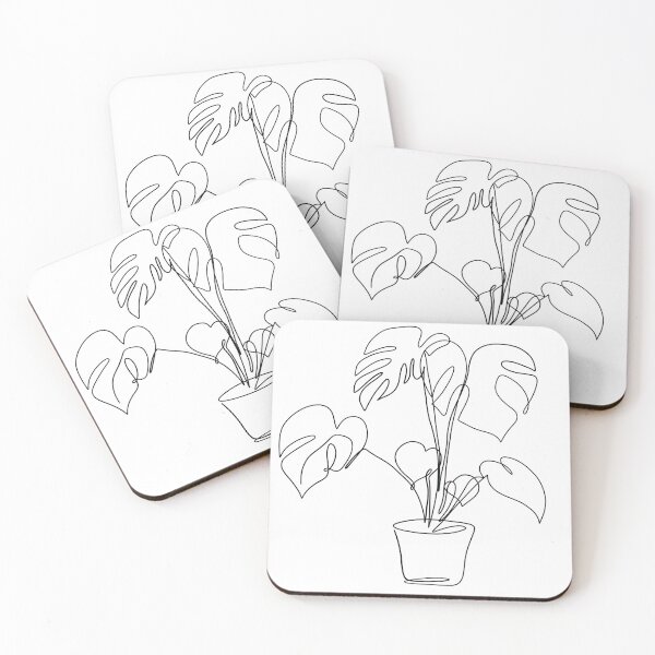 Item preview, Minimalist Monstera Line Art designed and sold by Denny-Danny.