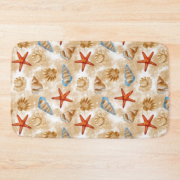 Item preview, Shells and starfish, seamless marine parterre  designed and sold by Nastasiakhmnk.