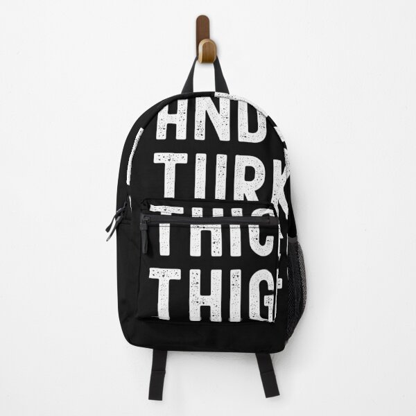 Item preview, Thick Thighs and Turkey Vibes funny thanksgiving humor gym designed and sold by snowry.