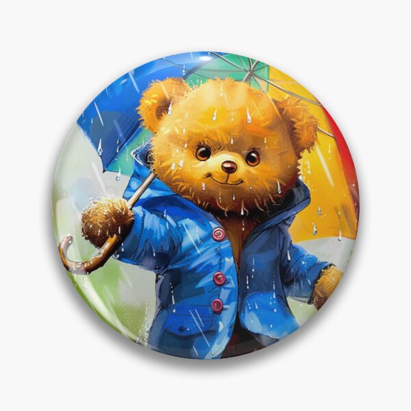 Item preview, Teddy in the Rain designed and sold by Creativ-Queen.