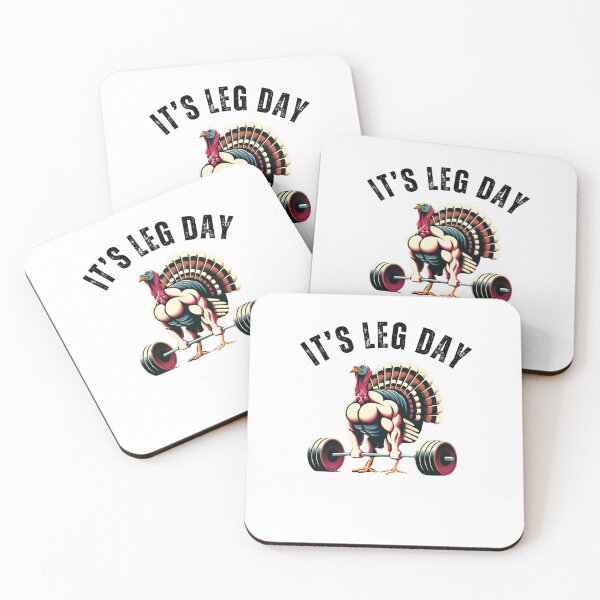 Item preview, It's Leg Day funny thanksgiving gym muscle turkey designed and sold by snowry.