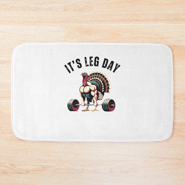 Item preview, It's Leg Day funny thanksgiving gym muscle turkey designed and sold by snowry.