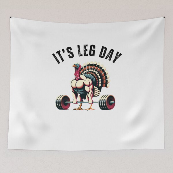 Item preview, It's Leg Day funny thanksgiving gym muscle turkey designed and sold by snowry.