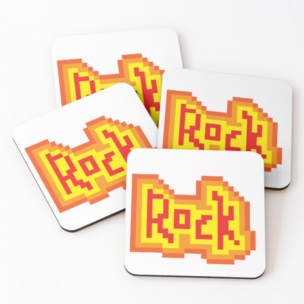 Item preview, Pixel Art Rock Music Fire Logo designed and sold by K1llexx.