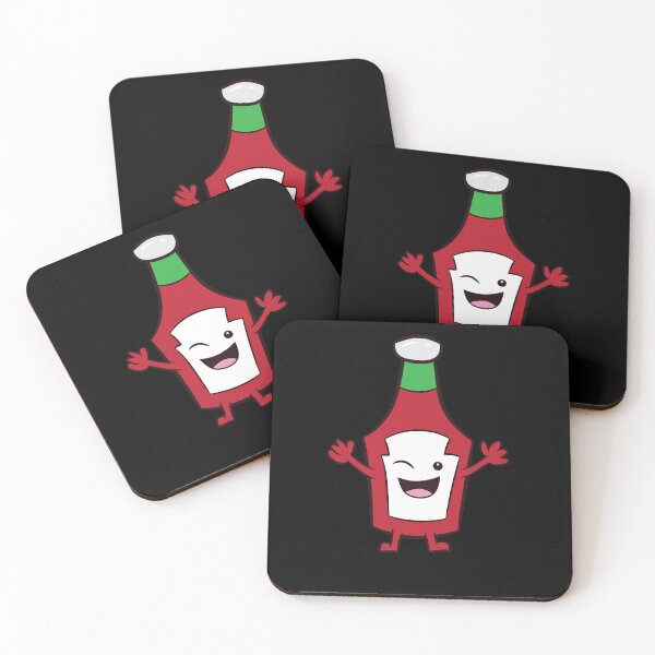 Item preview, Ketchup - happy, winking ketchup bottle designed and sold by Mohja-Design.