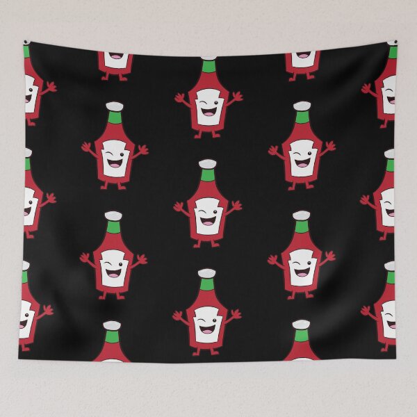 Item preview, Ketchup - happy, winking ketchup bottle designed and sold by Mohja-Design.