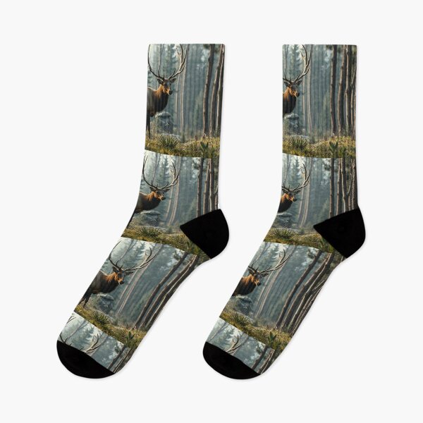 Item preview, White-Tail Stag in Forest designed and sold by Skye Ryan-Evans.