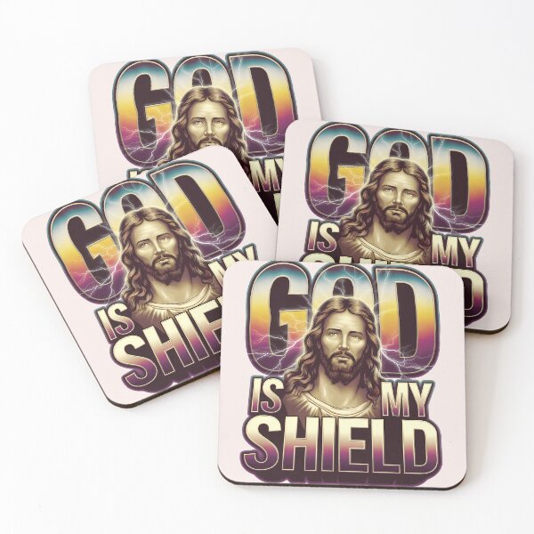 Item preview, God is My Shield 2 Samuel 22:31 | Bootleg Jesus Art | Christian Streetwear designed and sold by  KnitLuv.
