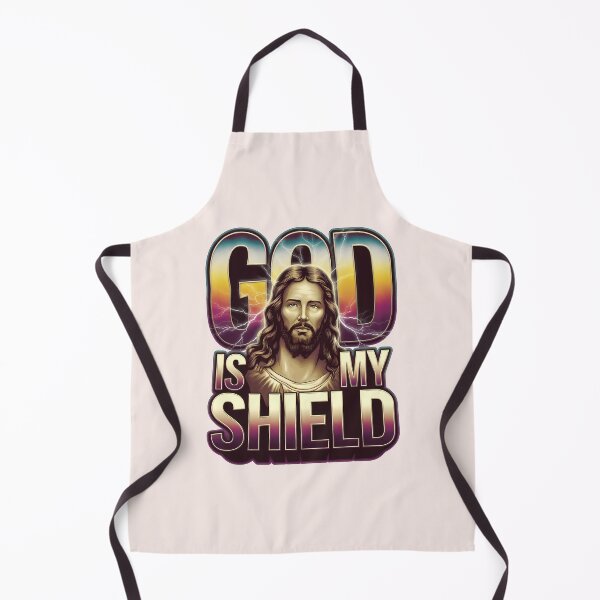 Item preview, God is My Shield 2 Samuel 22:31 | Bootleg Jesus Art | Christian Streetwear designed and sold by KnitLuv.