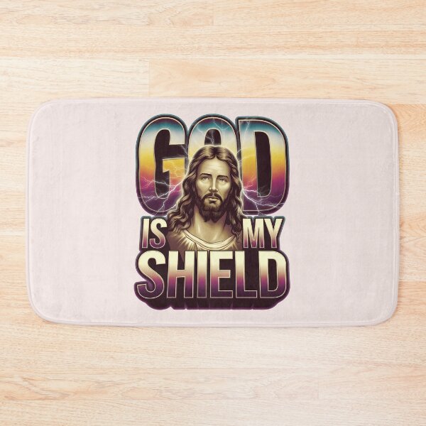 Item preview, God is My Shield 2 Samuel 22:31 | Bootleg Jesus Art | Christian Streetwear designed and sold by  KnitLuv.