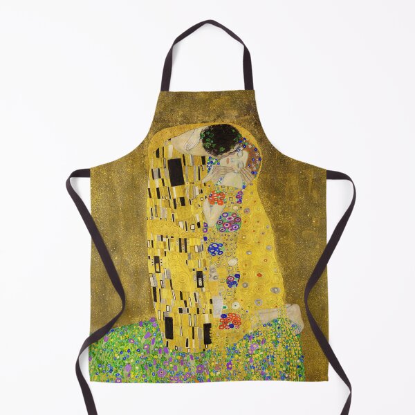 Item preview, Gustav Klimt’s The Kiss is a masterpiece of Symbolism, depicting a couple locked in an intimate embrace, adorned in golden robes with intricate patterns, blending passion and ornamentation. designed and sold by mirrorimages.