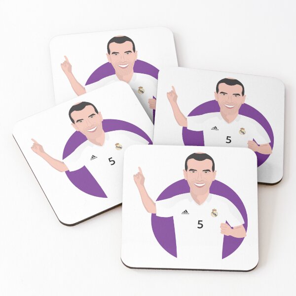 Item preview, Zinedine Zidane football celebration Real Madrid legend designed and sold by vectorlove.