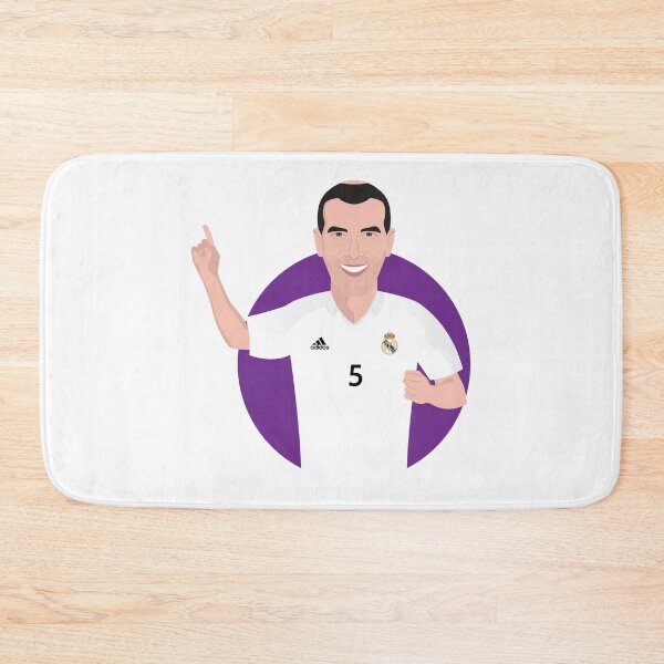 Item preview, Zinedine Zidane football celebration Real Madrid legend designed and sold by vectorlove.